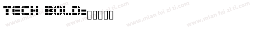 Tech Bold字体转换